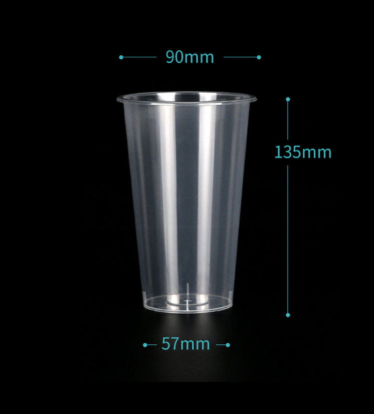 16 oz plastic injection cup disposable 500ml pp plastic smoothie juice frozen drink cups with lids