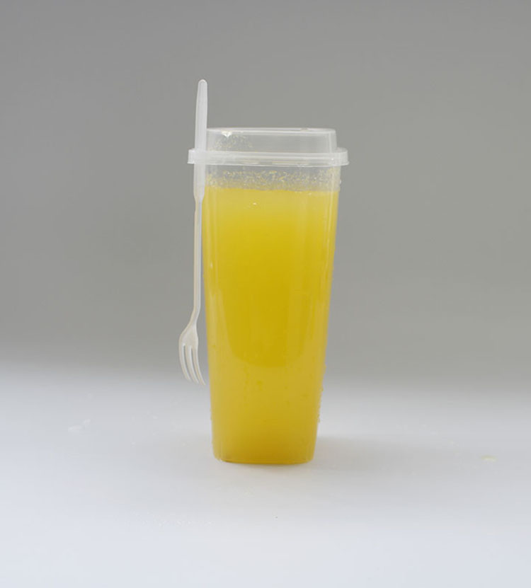 1000ml disposable pp clear drink packsging square 32 oz plastic cups with lids