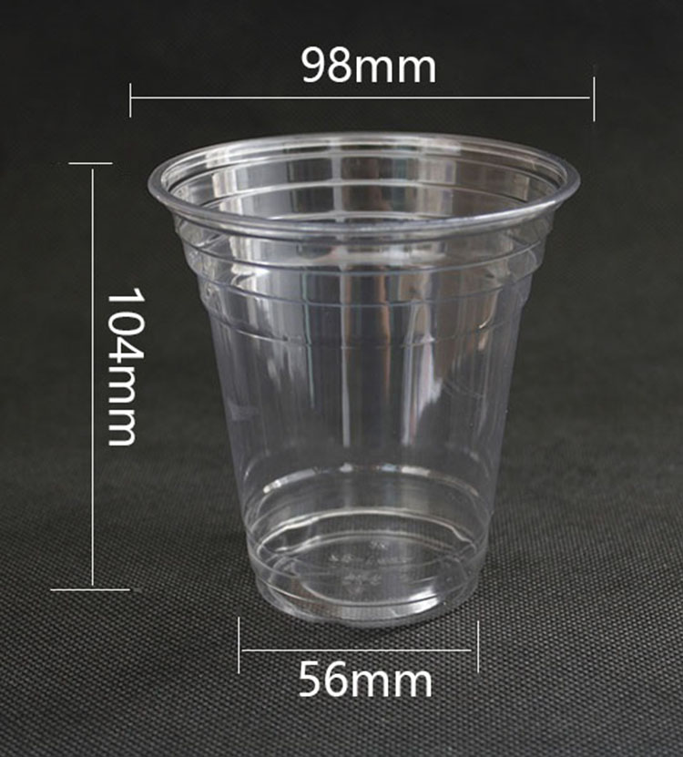 transparent pet cup 14 oz 400ml disposable plastic bubble tea smoothie juice clod drink cups with lids