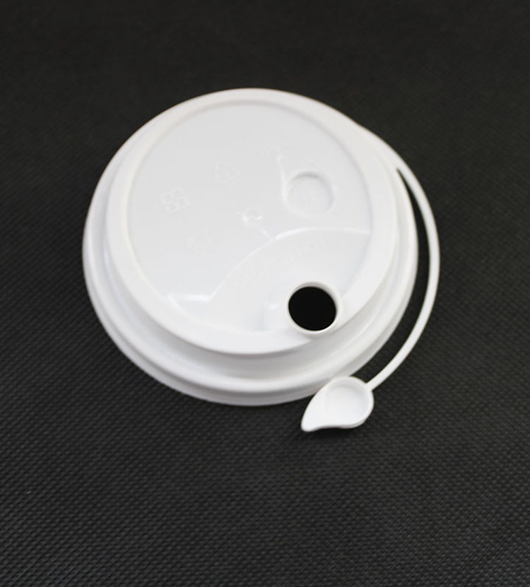 Disposable clear 90mm caliber coffee cup conjoined lid pp plastic material lid