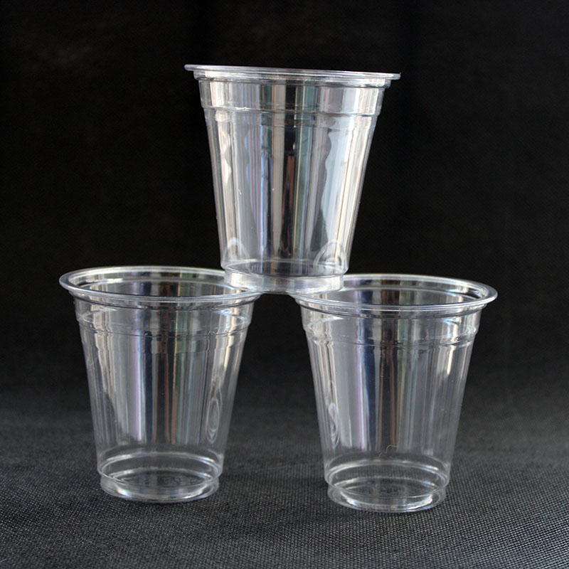 PLA biodegradable cup transparent plastic customized fully degradable disposable milk tea cold drink cup