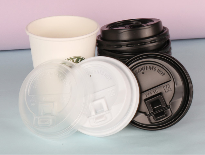 8 oz disposable plastic pp spout coffee lids for coffee cups