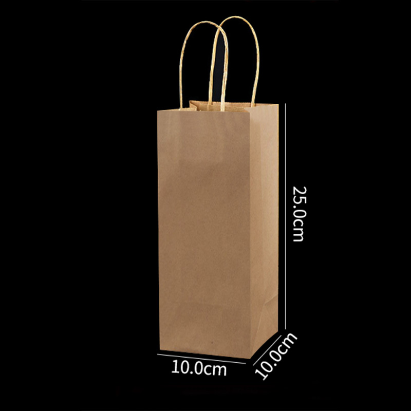 Kraft Paper Shopping Bags with handles wholesale Custom logo