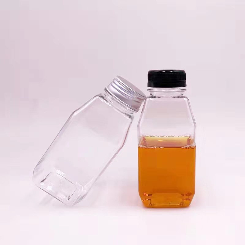 Customized 12 oz 350ml PET Clear Juice plastic Bottles wholesale